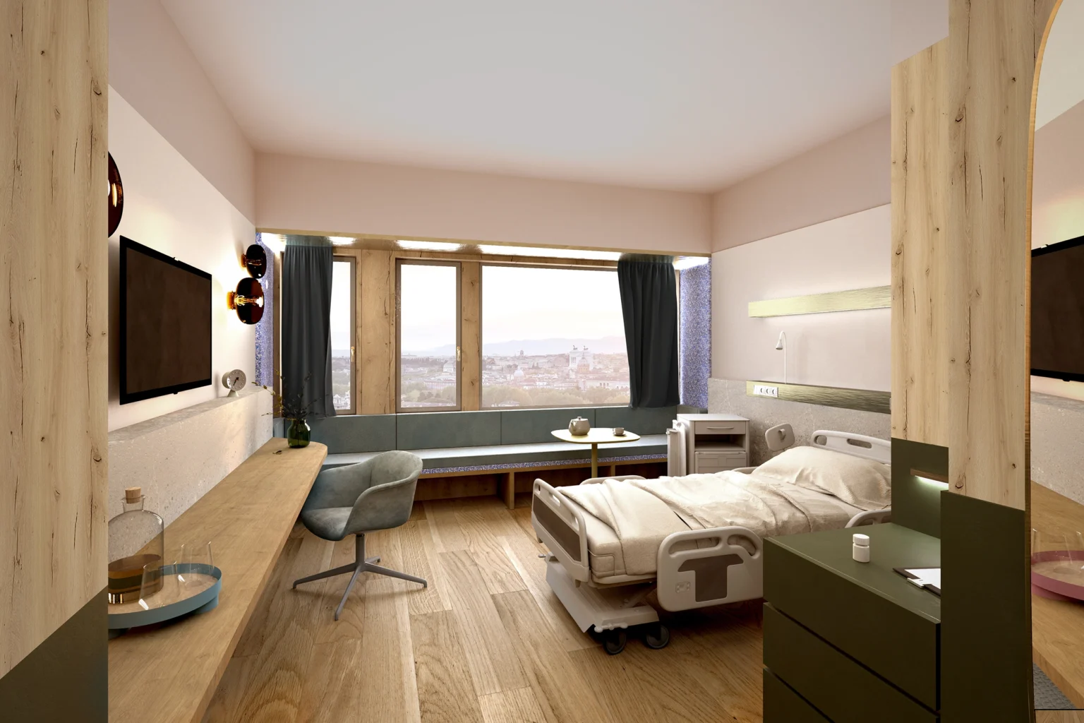 patientenzimmer krankenhaus